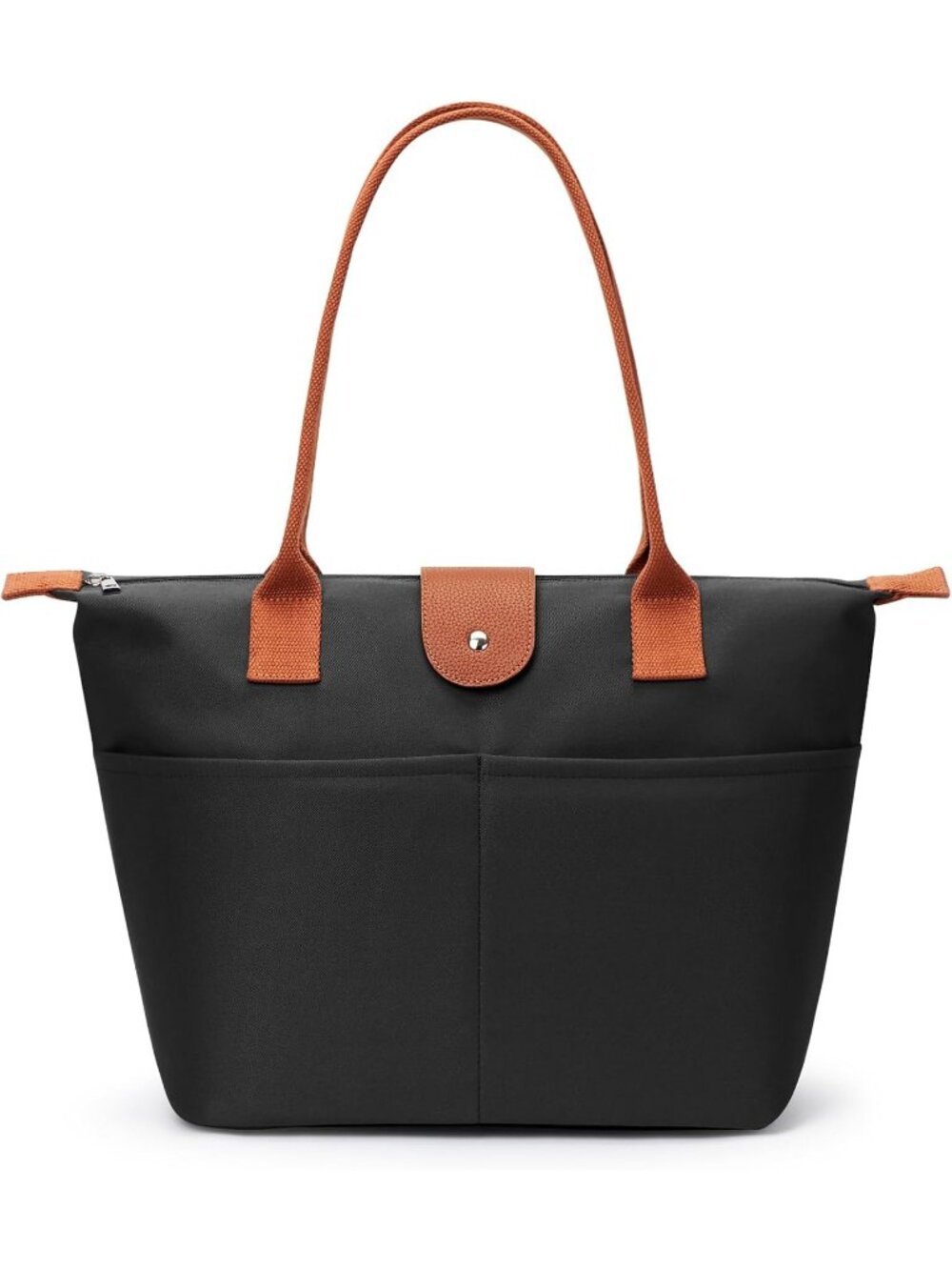 👜Women's Black Lightweight Nylon Hobo Tote Bag Foldable Shoulder Handbag Purse